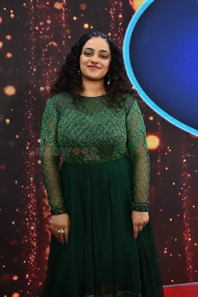 Actress Nithya Menon at Telugu Indian Idol Mega Unveil Press Meet Photos 08