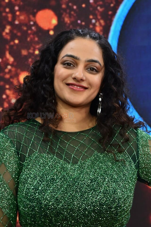 Actress Nithya Menon at Telugu Indian Idol Mega Unveil Press Meet Photos 09