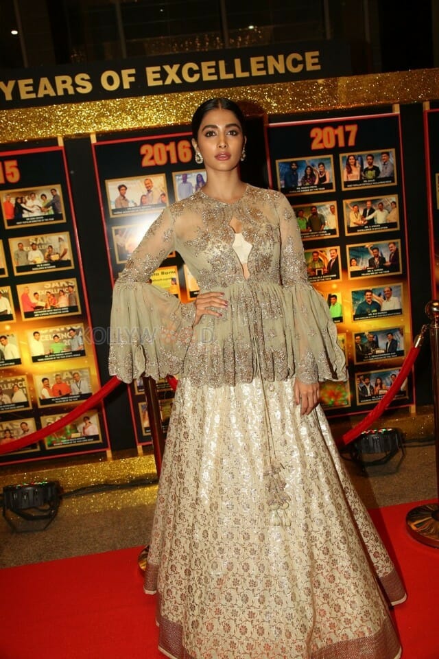 Actress Pooja Hegde At Sakshi Excellence Awards Photos