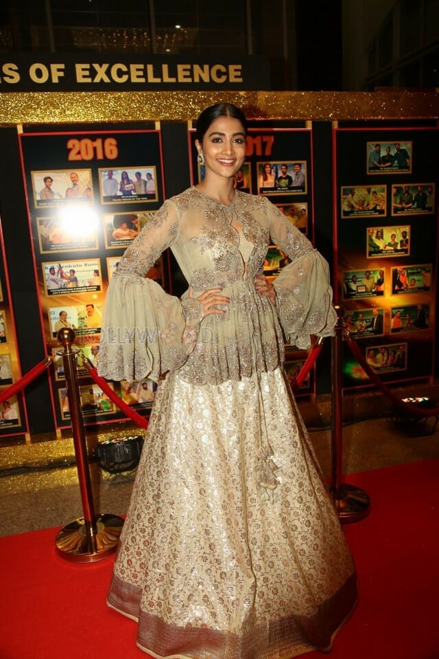 Actress Pooja Hegde At Sakshi Excellence Awards Photos