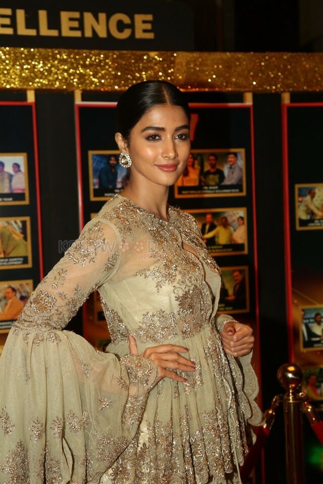 Actress Pooja Hegde At Sakshi Excellence Awards Photos