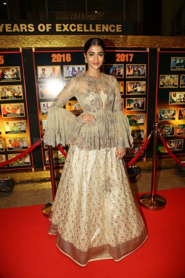 Actress Pooja Hegde At Sakshi Excellence Awards Photos