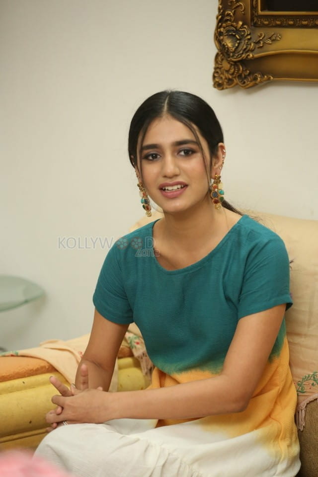 Actress Priya Prakash Varrier at ISHQ Movie Interview Photos