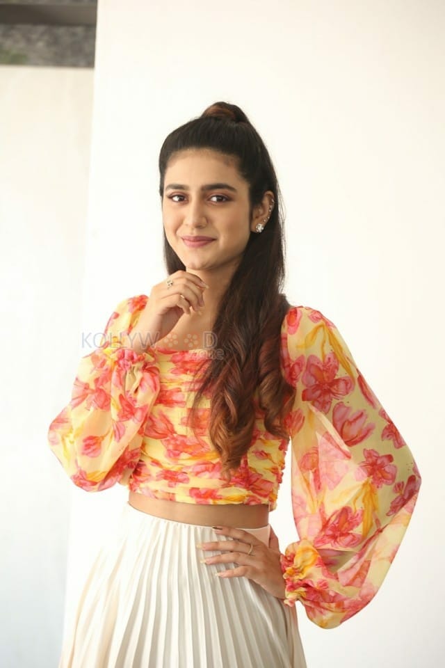 Actress Priya Prakash Varrier at Ishq Movie Interview Pictures