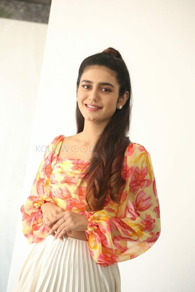 Actress Priya Prakash Varrier at Ishq Movie Interview Pictures