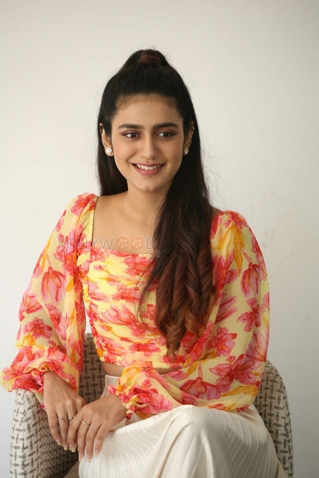 Actress Priya Prakash Varrier at Ishq Movie Interview Pictures