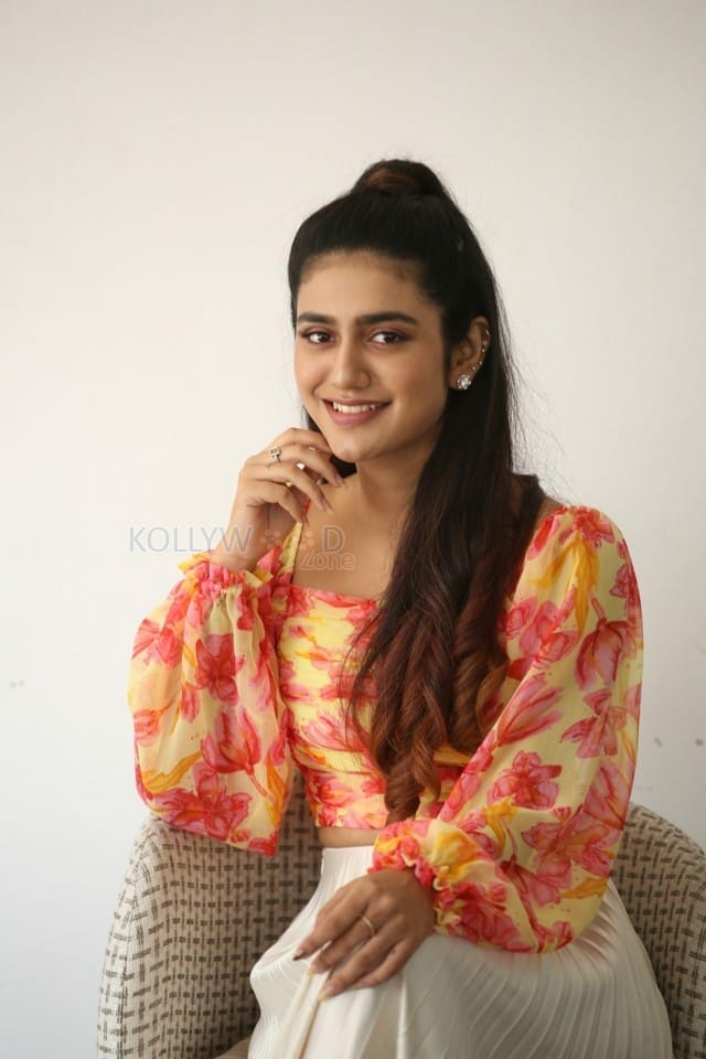 Actress Priya Prakash Varrier at Ishq Movie Interview Pictures