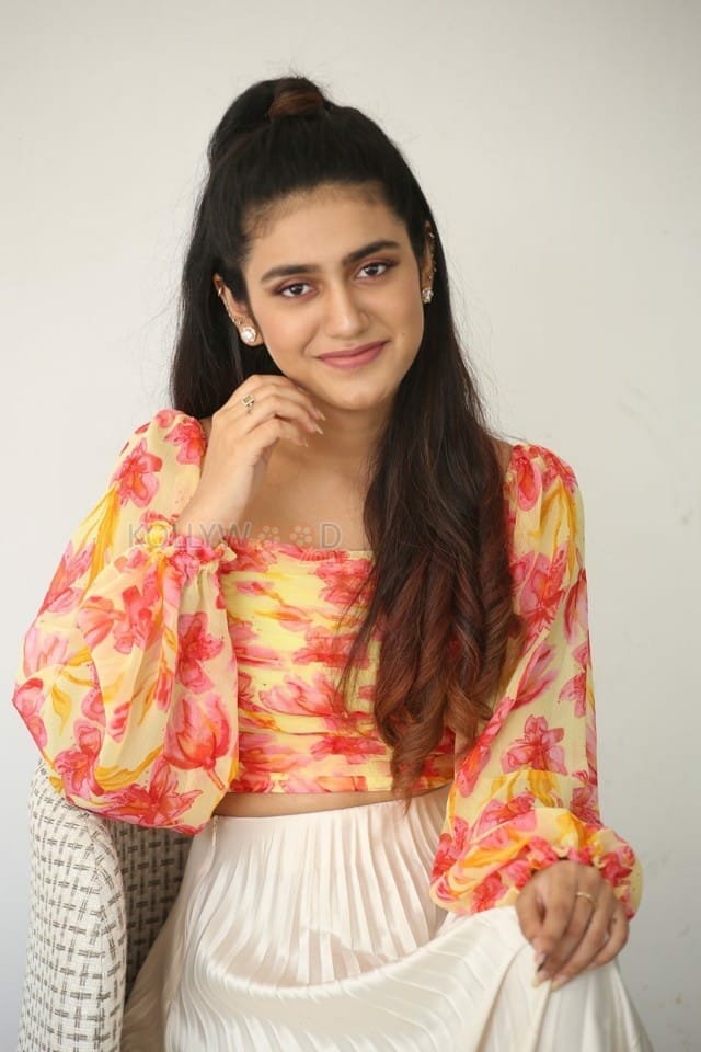 Actress Priya Prakash Varrier at Ishq Movie Interview Pictures