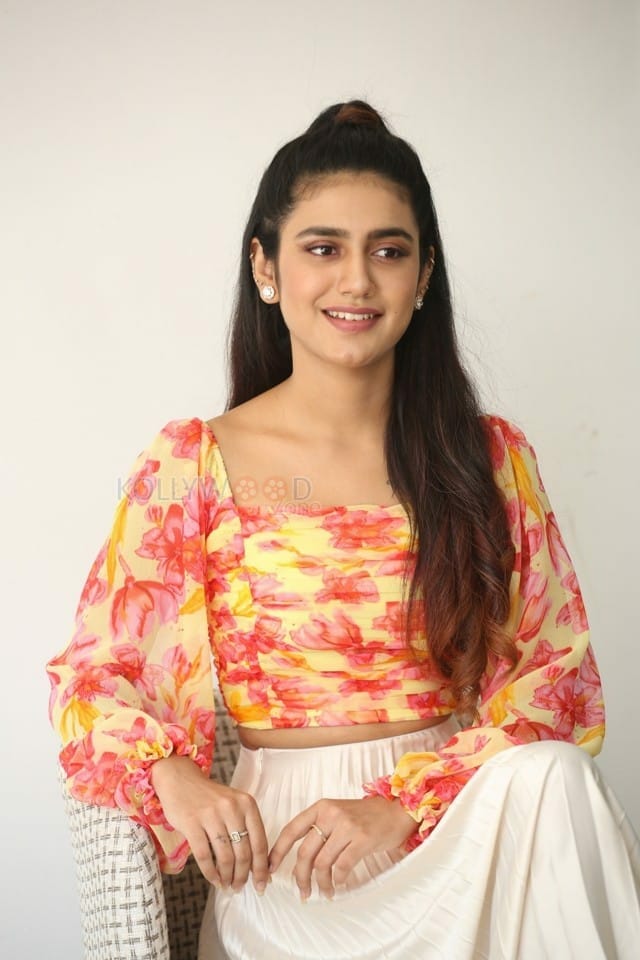 Actress Priya Prakash Varrier at Ishq Movie Interview Pictures