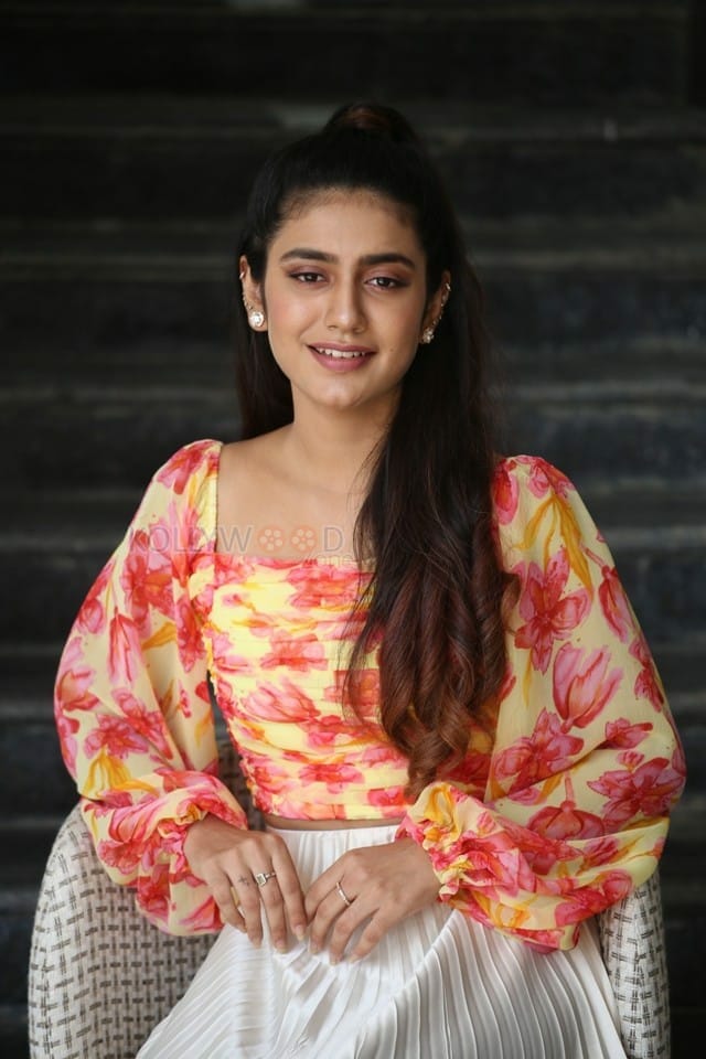 Actress Priya Prakash Varrier at Ishq Movie Interview Pictures