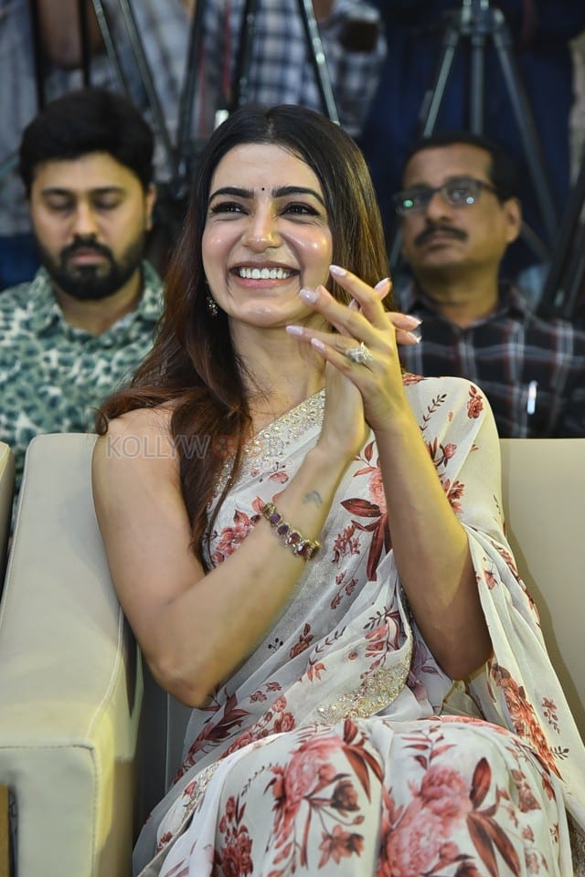 Actress Producer Samantha Ruth Prabhu at Subham Movie Success Meet Stills 46