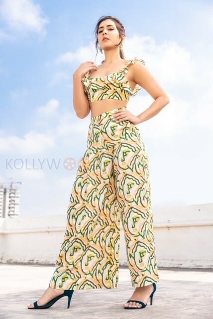Actress Raashi Khanna At Prati Roju Pandage Movie Interview Photos