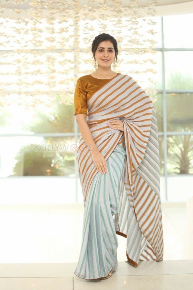 Actress Raashi Khanna At Prati Roju Pandage Movie Thanks Meet Pictures
