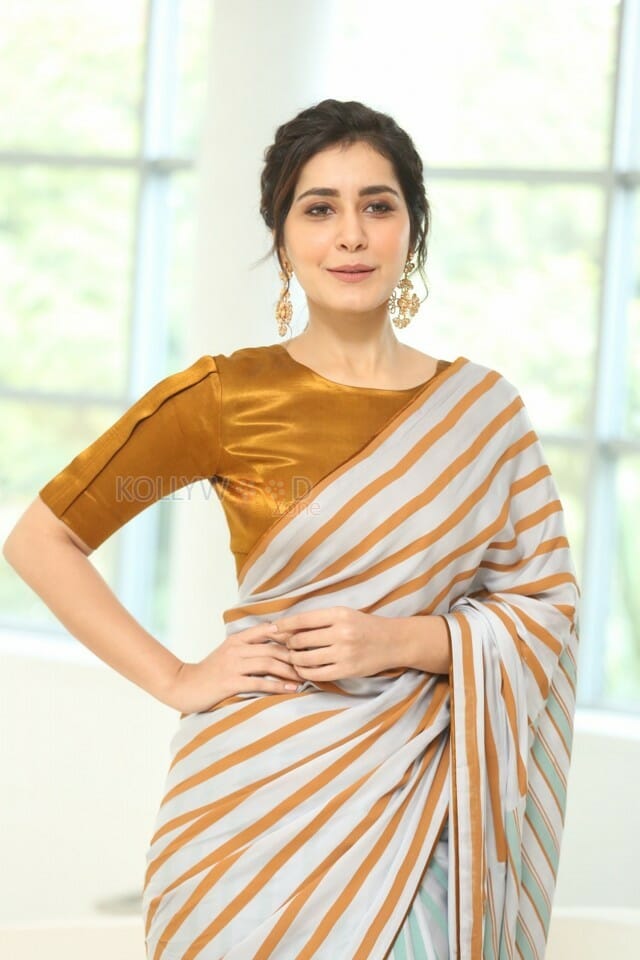 Actress Raashi Khanna At Prati Roju Pandage Movie Thanks Meet Pictures