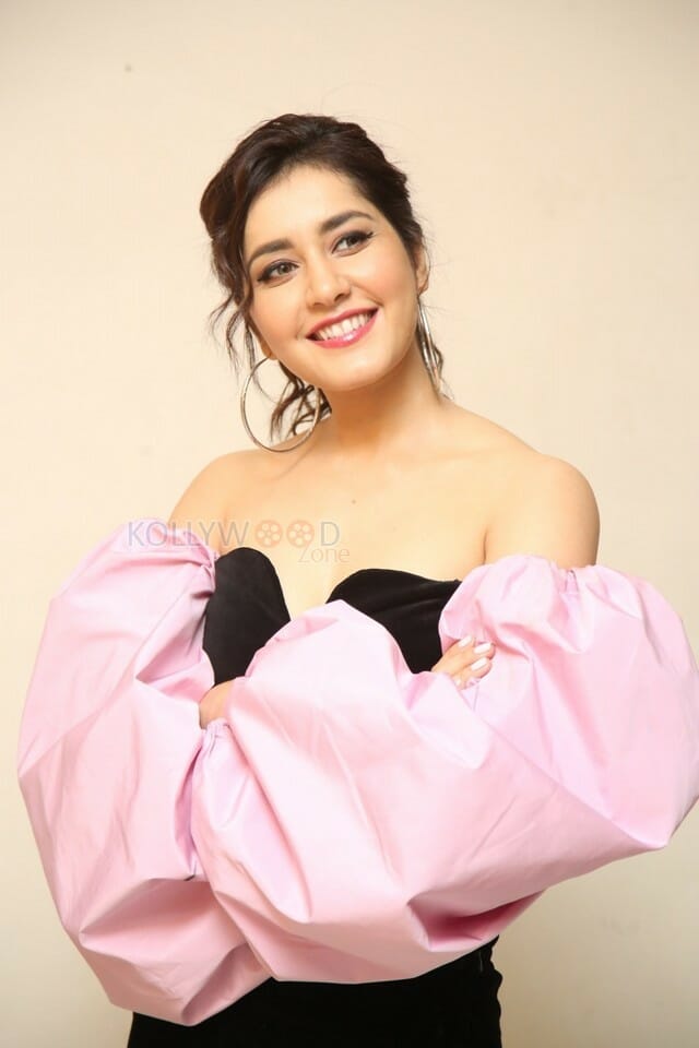 Actress Raashi Khanna At Prati Roju Pandage Oo Baava Song Launch Photos