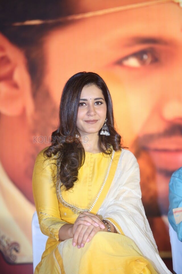 Actress Raashi Khanna At Srinivasa Kalyanam Movie Press Meet Photos