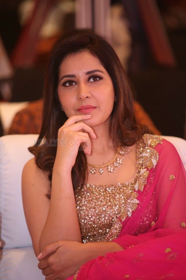 Actress Raashi Khanna At Srinivasa Kalyanam Success Meet Photos