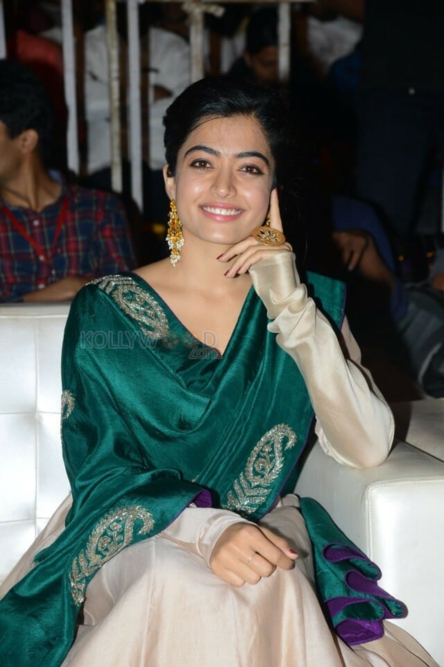 Actress Rashmika Mandanna At Bheeshma Movie Success Meet Stills