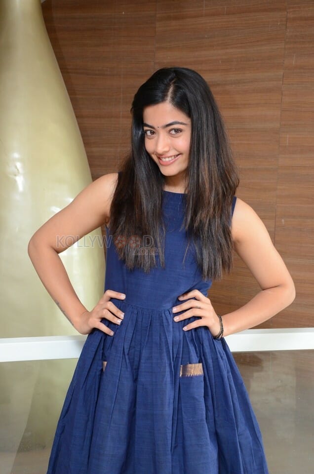 Actress Rashmika Mandanna At Dear Comrade Trailer Launch Photos
