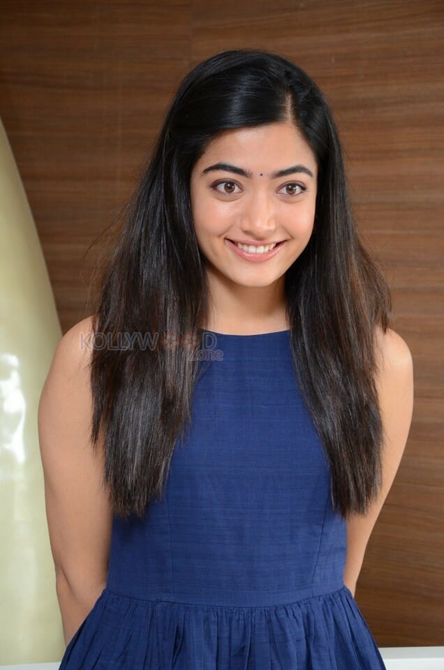 Actress Rashmika Mandanna At Dear Comrade Trailer Launch Photos