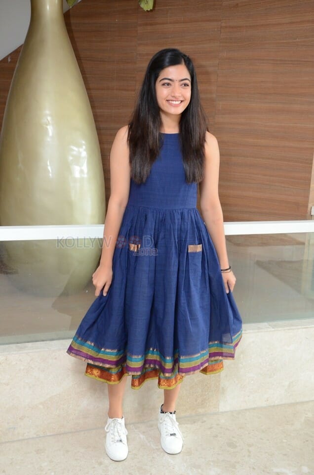 Actress Rashmika Mandanna At Dear Comrade Trailer Launch Photos