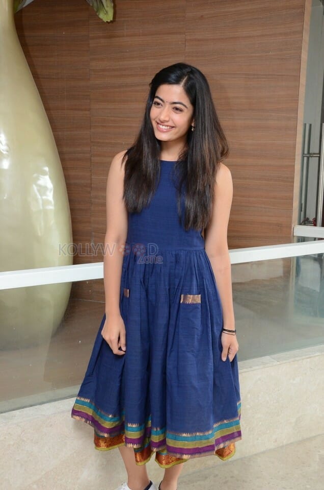 Actress Rashmika Mandanna At Dear Comrade Trailer Launch Photos