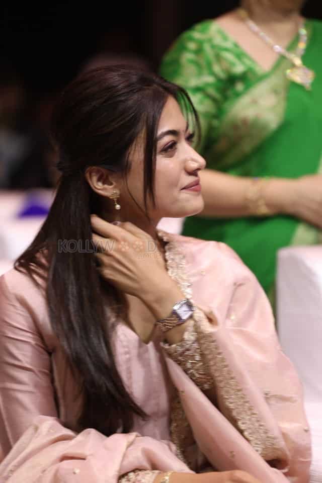 Actress Rashmika Mandanna at The Girlfriend Movie Success Meet Pictures 07