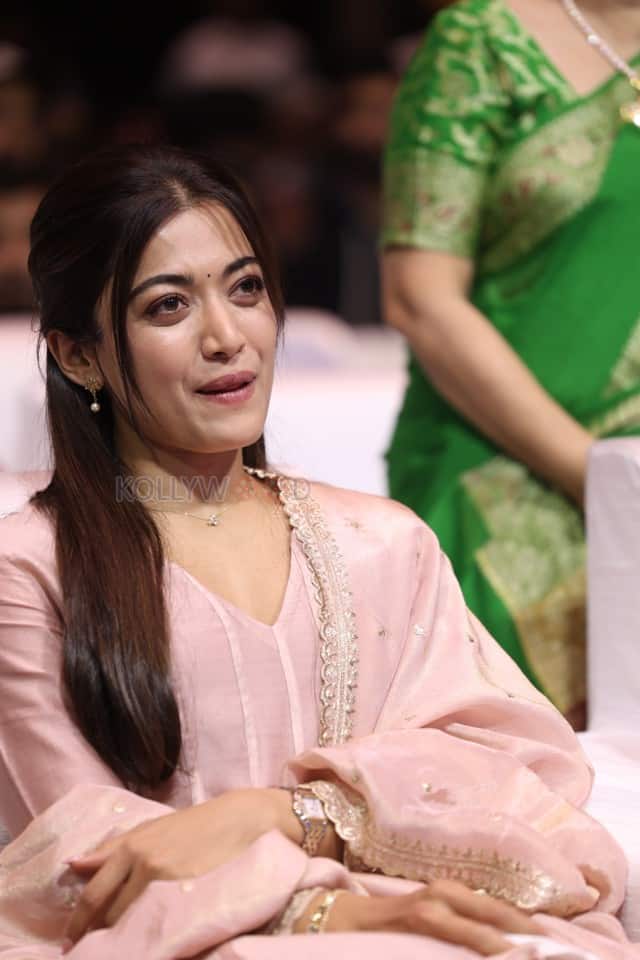 Actress Rashmika Mandanna at The Girlfriend Movie Success Meet Pictures 09