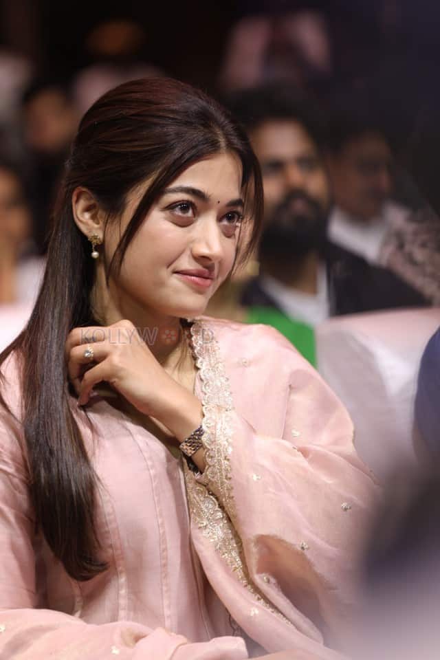 Actress Rashmika Mandanna at The Girlfriend Movie Success Meet Pictures 12