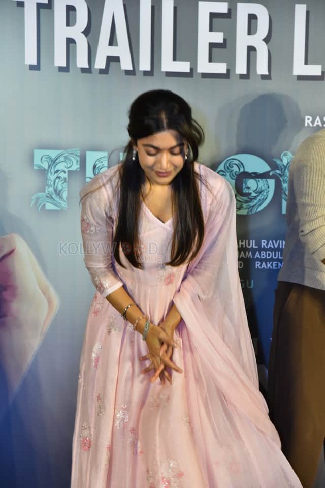 Actress Rashmika Mandanna at The Girlfriend Movie Trailer Launch Photos 02