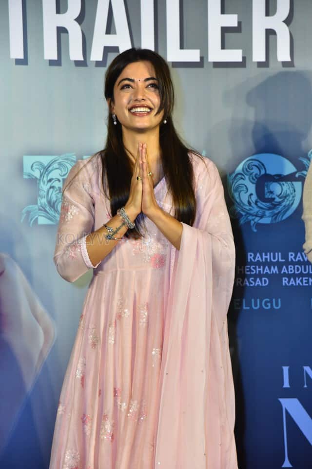 Actress Rashmika Mandanna at The Girlfriend Movie Trailer Launch Photos 03