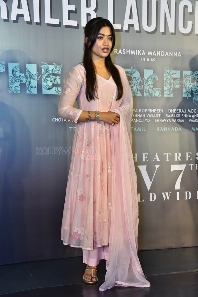 Actress Rashmika Mandanna at The Girlfriend Movie Trailer Launch Photos 08