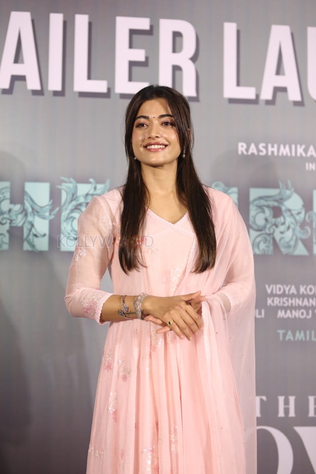 Actress Rashmika Mandanna at The Girlfriend Movie Trailer Launch Photos 16