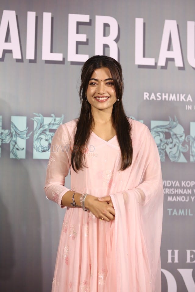 Actress Rashmika Mandanna at The Girlfriend Movie Trailer Launch Photos 18