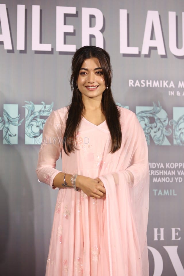 Actress Rashmika Mandanna at The Girlfriend Movie Trailer Launch Photos 19