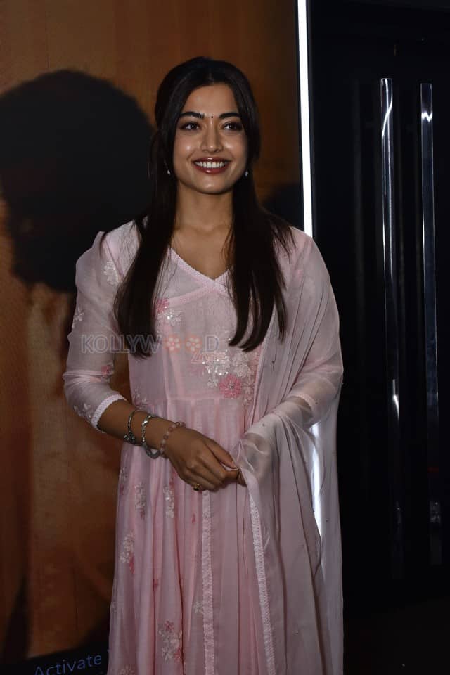 Actress Rashmika Mandanna at The Girlfriend Movie Trailer Launch Photos 22