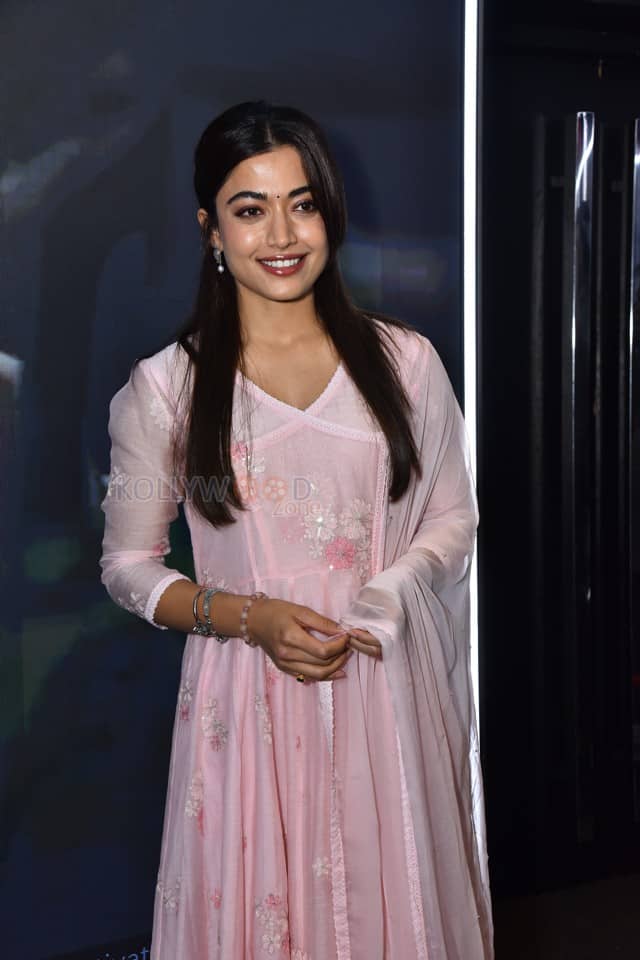 Actress Rashmika Mandanna at The Girlfriend Movie Trailer Launch Photos 26