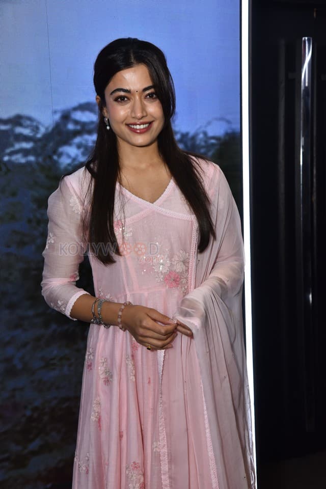 Actress Rashmika Mandanna at The Girlfriend Movie Trailer Launch Photos 27