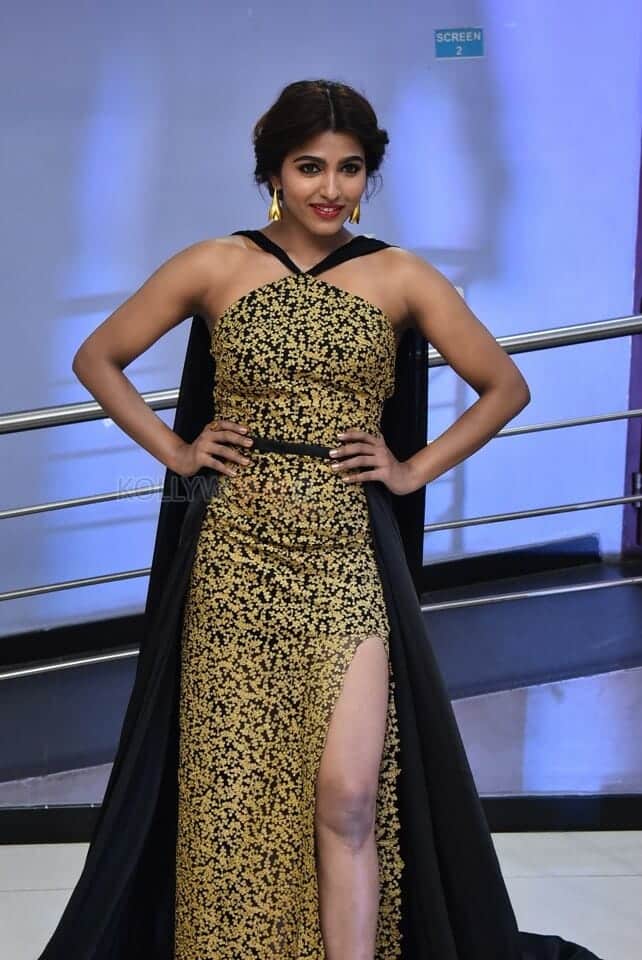 Actress Sai Dhanshika at Shikaaru Pre Release Event Photos 17