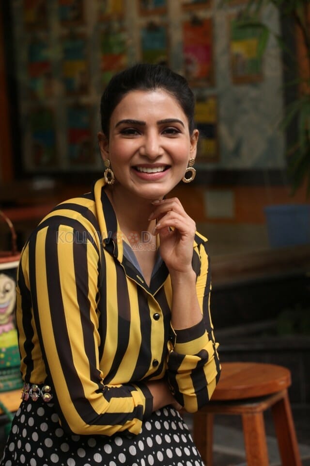 Actress Samantha Akkineni At Oh Baby Interview Pictures