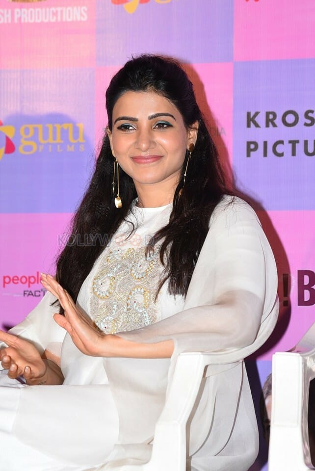 Actress Samantha Akkineni At Oh Baby Success Meet Pictures