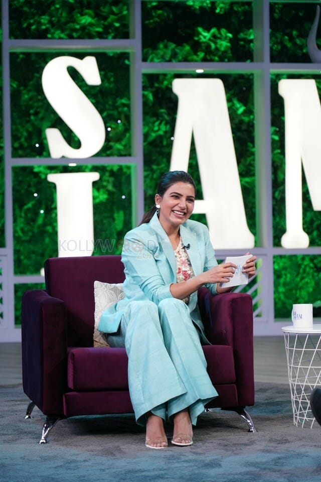 Actress Samantha Akkineni From The Sets Of Samjam Photos