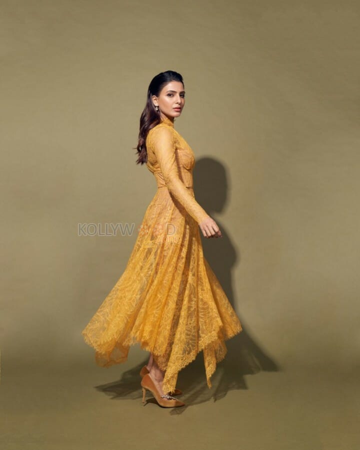 Actress Samantha Akkineni Transparent Dress Photoshoot Stills