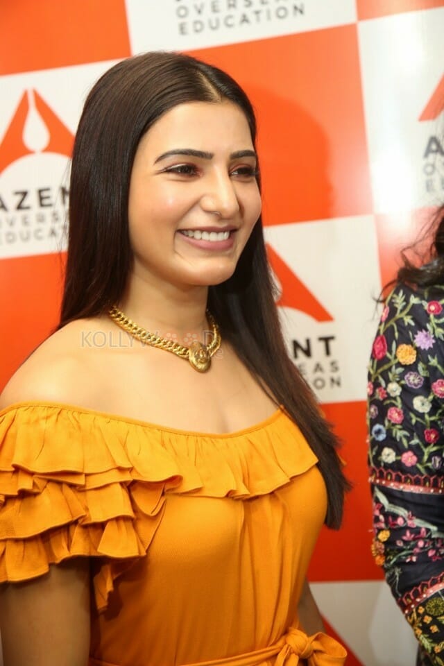 Actress Samantha At Azent Overseas Education Hyderabad Center Launch Photos
