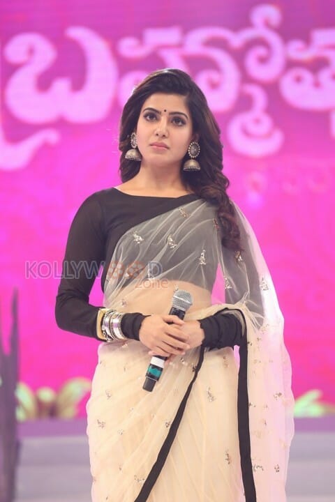 Actress Samantha At Bramhotsavam Audio Launch Pictures