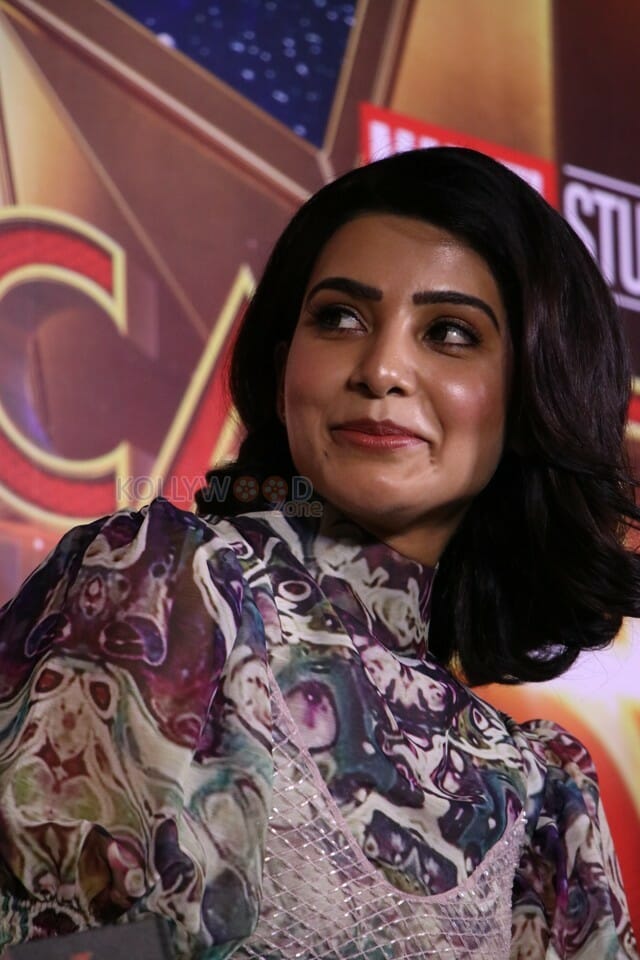 Actress Samantha At Captain Marvel Press Meet Photos