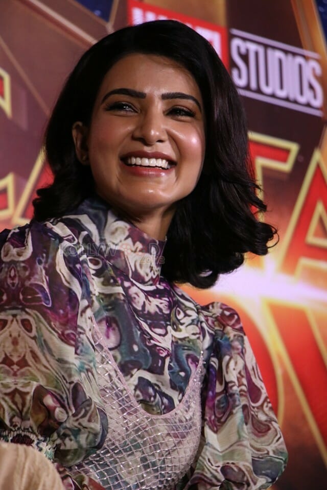 Actress Samantha At Captain Marvel Press Meet Photos