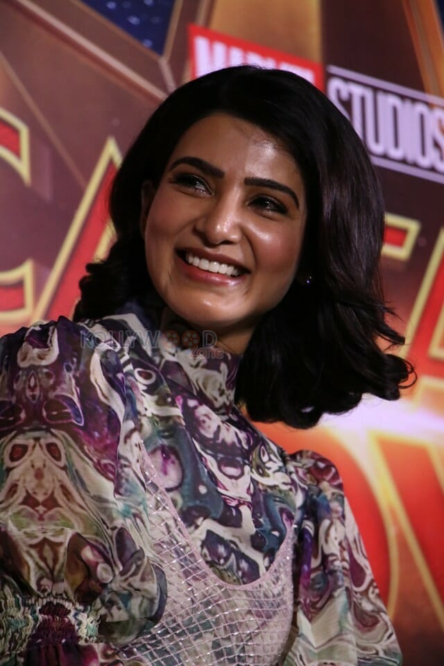Actress Samantha At Captain Marvel Press Meet Photos