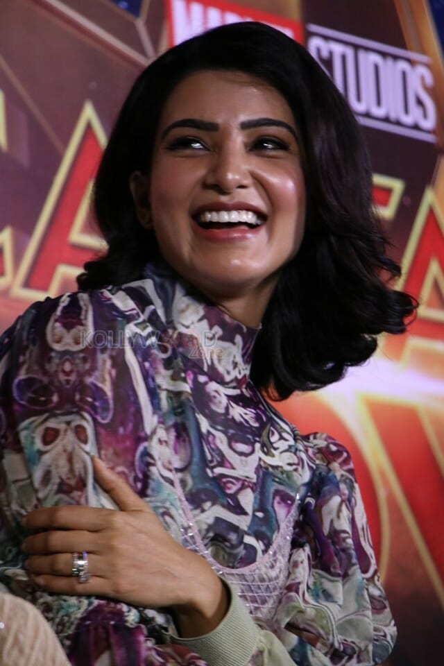 Actress Samantha At Captain Marvel Press Meet Photos