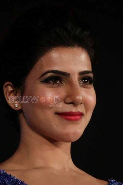 Actress Samantha In Blue Pictures